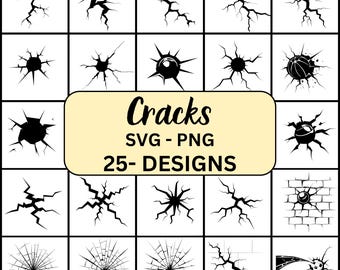 Crack svg, Cracks Svg, Cracks Svg Bundle, Cracks Silhouette, Wall Cracks Svg, Crack vector, Broken glass Svg, Cracked wall svg, Cracked svg
