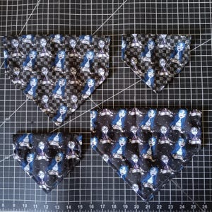 Corpse Bride Reversible über das Halsband Hunde Bandanas klein mittelgroß