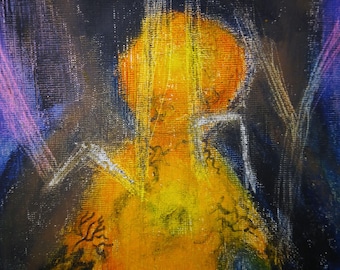 PTSD Awareness Painting: Darkness Absorbing Light