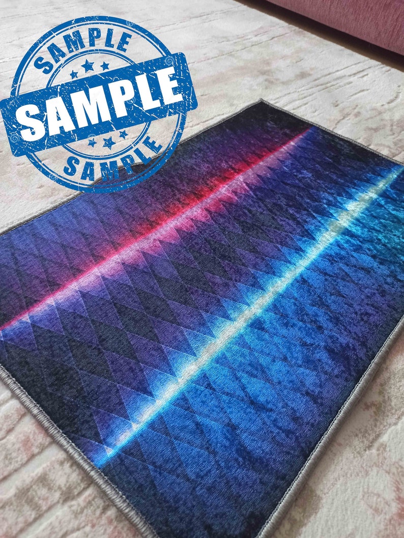 Gamer Rug, Gaming Room Rug, Neon Look Rug, Shining Rug, E-sports Rug ...