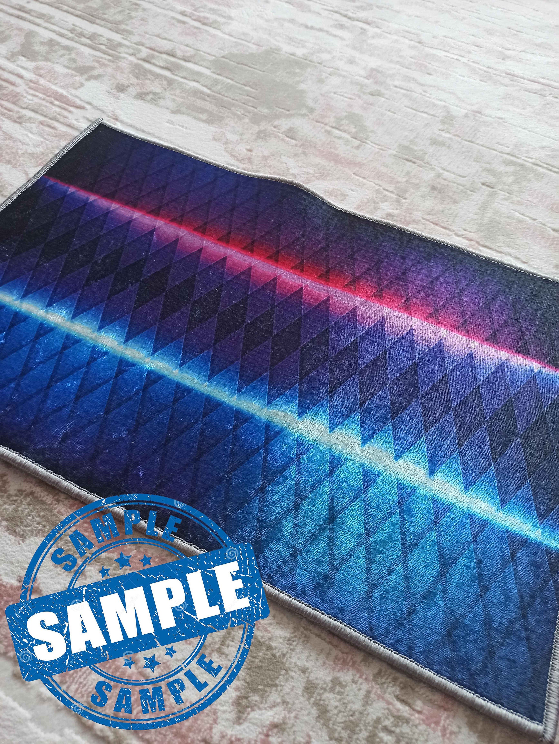 Gamer Rug Gaming Room Rug Neon Look Rug Shining Rug - Etsy