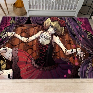 Puppet Rug, Anime Rug, Vintage Pattern Rug, Under Chair Rug, Living Room Rug, Gift For Him Her, Area Floor Rug, Room Decor, Cool Rug