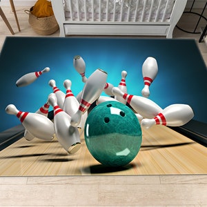Bowling Rug, Labut Rug, Bowling Ball Rug, Game Rug, Gaming Rug, Home Decor Rug, Living Room Rugs, Cool Rug, Area Rug, Gİft For,Office Carpet