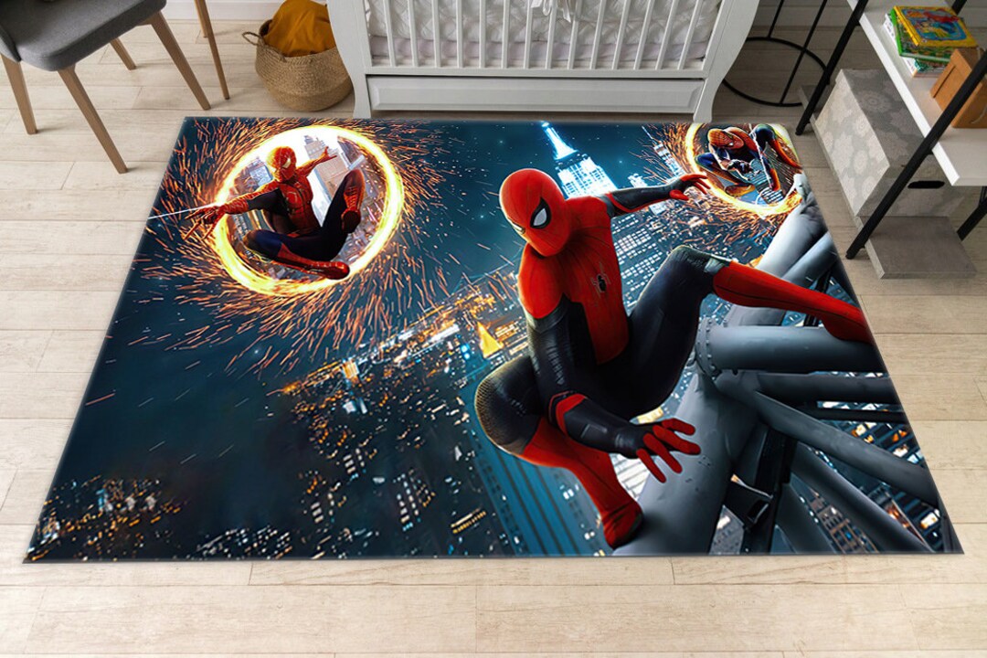 Spiderman Rug, Spider Man Rug, Kids Room Decor, Boys Room Rug, Birthday ...