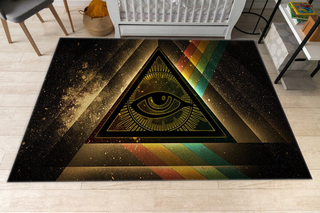 Egypt Rug, Pyramid Rug, Eye of the Horus Rug, Eye of Ra Rug, Living ...