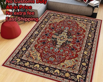 Alfombra de tío, Alfombra de Gran Lebowski, Alfombra de Gran Hermano, Alfombra de mediados de siglo, Regalo personalizado, Decoración de habitación, Alfombra moderna, Alfombra popular, Alfombra roja, Regalo para él o ella