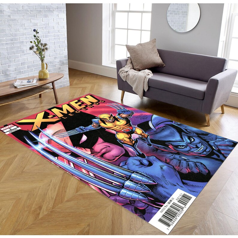Wolverine Rug, X-men Rug, Comic Cover Rug, Boys Room Carpet, Kids Room ...