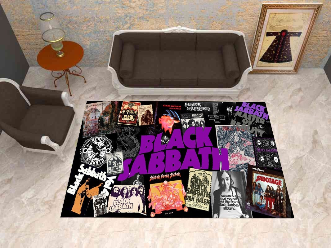 【希少】 2016SS Supreme Black Sabbath Rug Supreme Black Sabbath Carpet Rug for your Tony Iommi Gibson | Reverb
