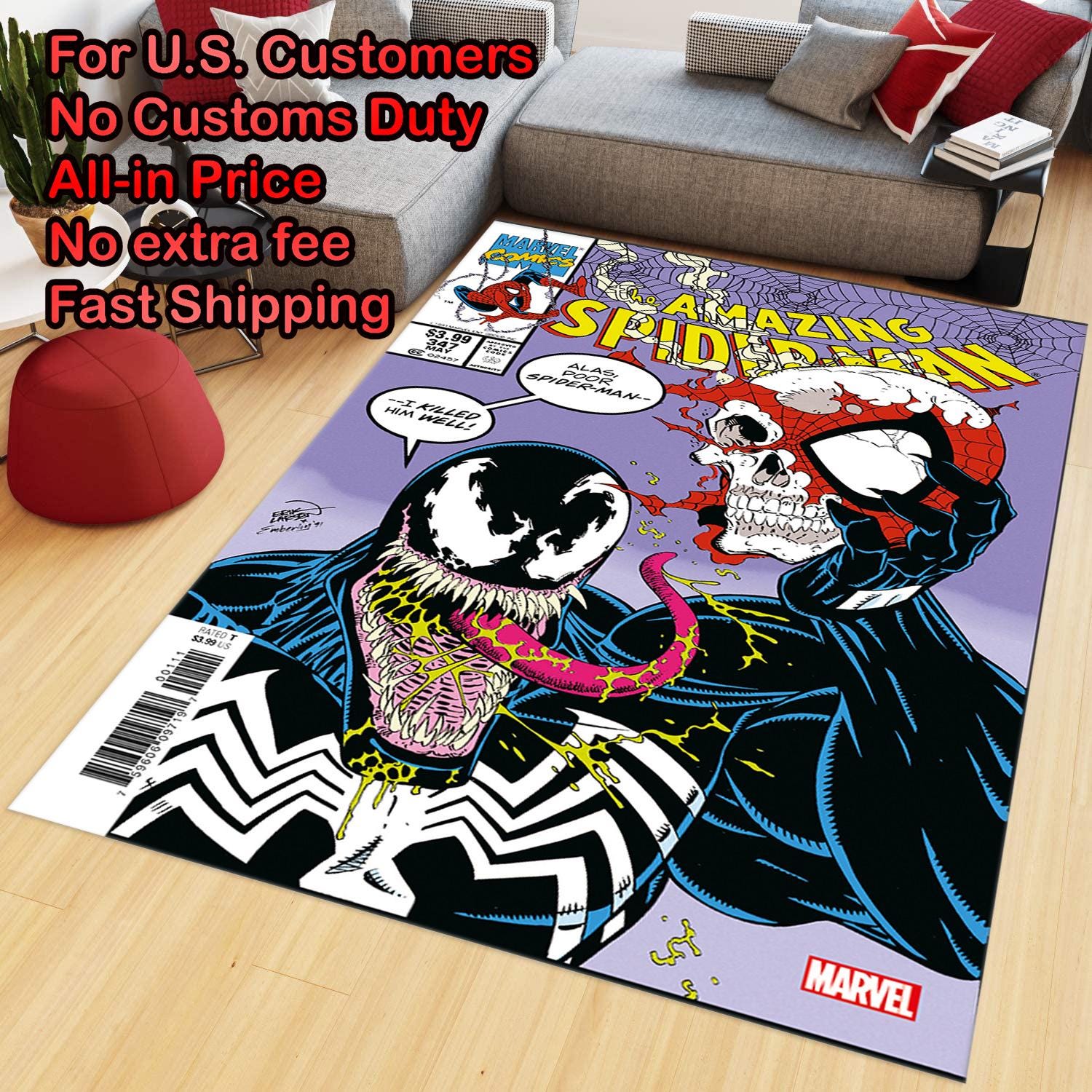 スパイダーマンカバーラグ - Etsy 日本
