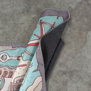 Treasure Map Rug, Pirates Rug, Playing Room Mat Rug, Cool Pirate Map ...