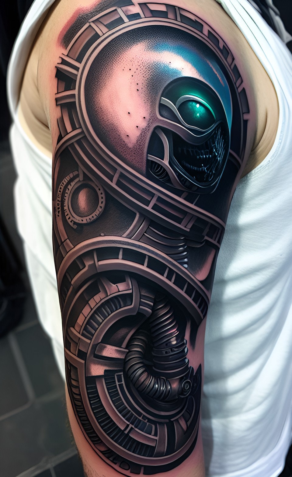 Robot Tattoos Awesome Works of Mechanical Body Art  WebUrbanist