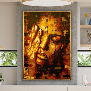 arredamento d&#39;arte delle donne africane, arte della parete della tela della ragazza africana, stampa su tela di arte etnica, disegno della tela di arte della stampa della donna di bellezza, incorniciato pronto per essere appeso