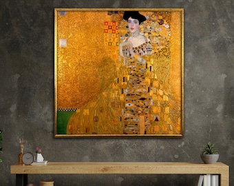 黄金の女 アートプリント：グスタフ・クリムトの複製画、歴史的芸術