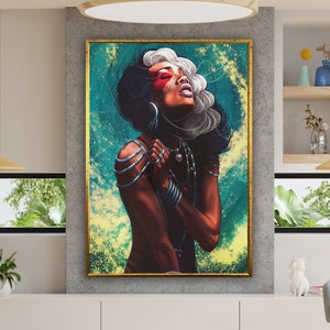 ethnic canvas art, women wall art, canvas wall art, ethnic women wall art, ethnic poster, wall art canvas design, framed ready to hang