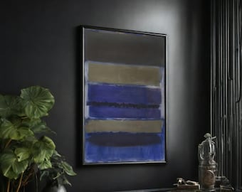 Rothko Reproduction Poster Art, Abstract Canvas Wall Decor, Modern Minimalist Art, Mark Rothko Replica
