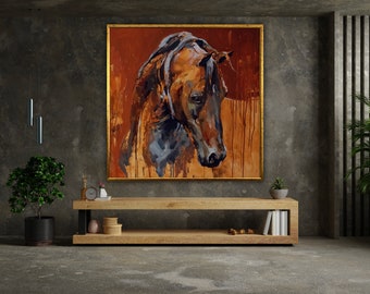 paard kunst aan de muur, paard canvas kunst, dierlijke kunst aan de muur, canvas kunst aan de muur, paard poster, kunst aan de muur canvas design, ingelijst canvas klaar om op te hangen