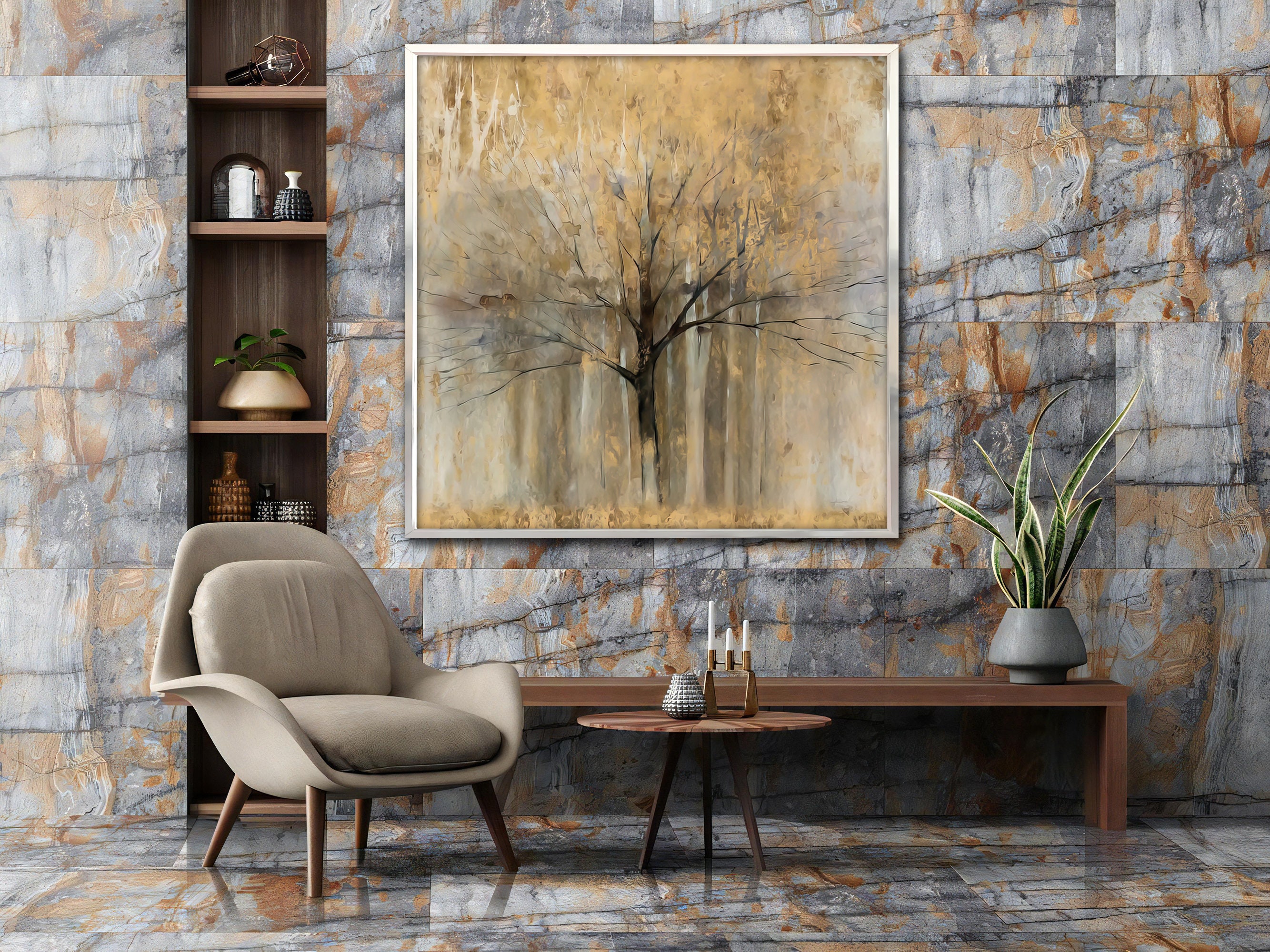 Autumn Tree Canvas, Tree Canvas Print, Tree Canvas Art, Autumn Wall Art ...