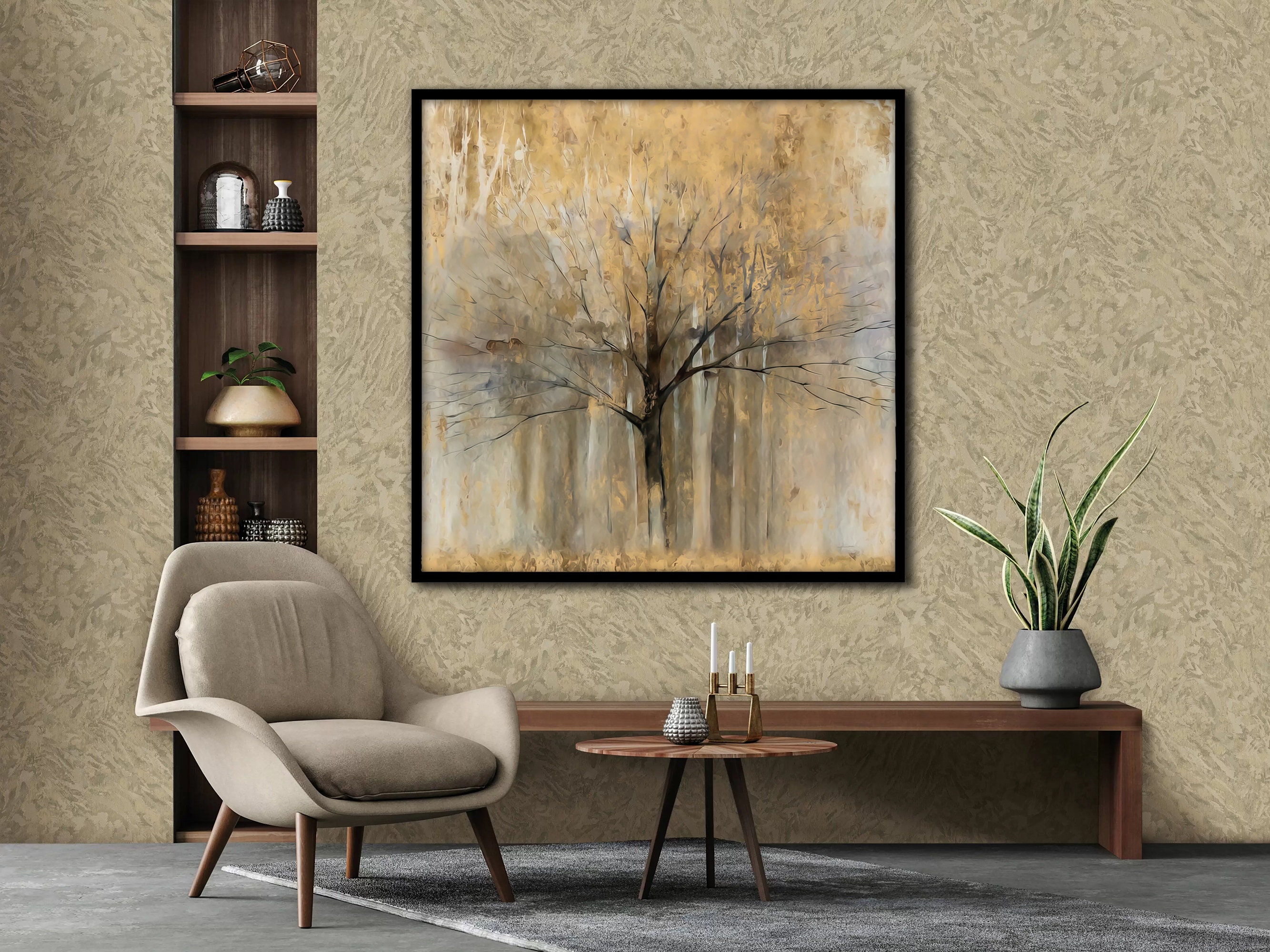 Autumn Tree Canvas, Tree Canvas Print, Tree Canvas Art, Autumn Wall Art ...
