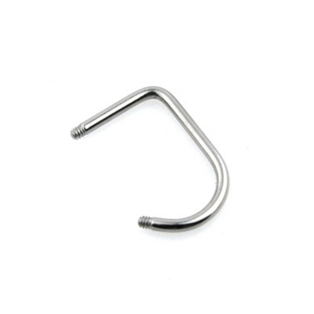 Lip Loop Shaft With 14 Gauge Externally Thread Posts, Ideal to Add Your