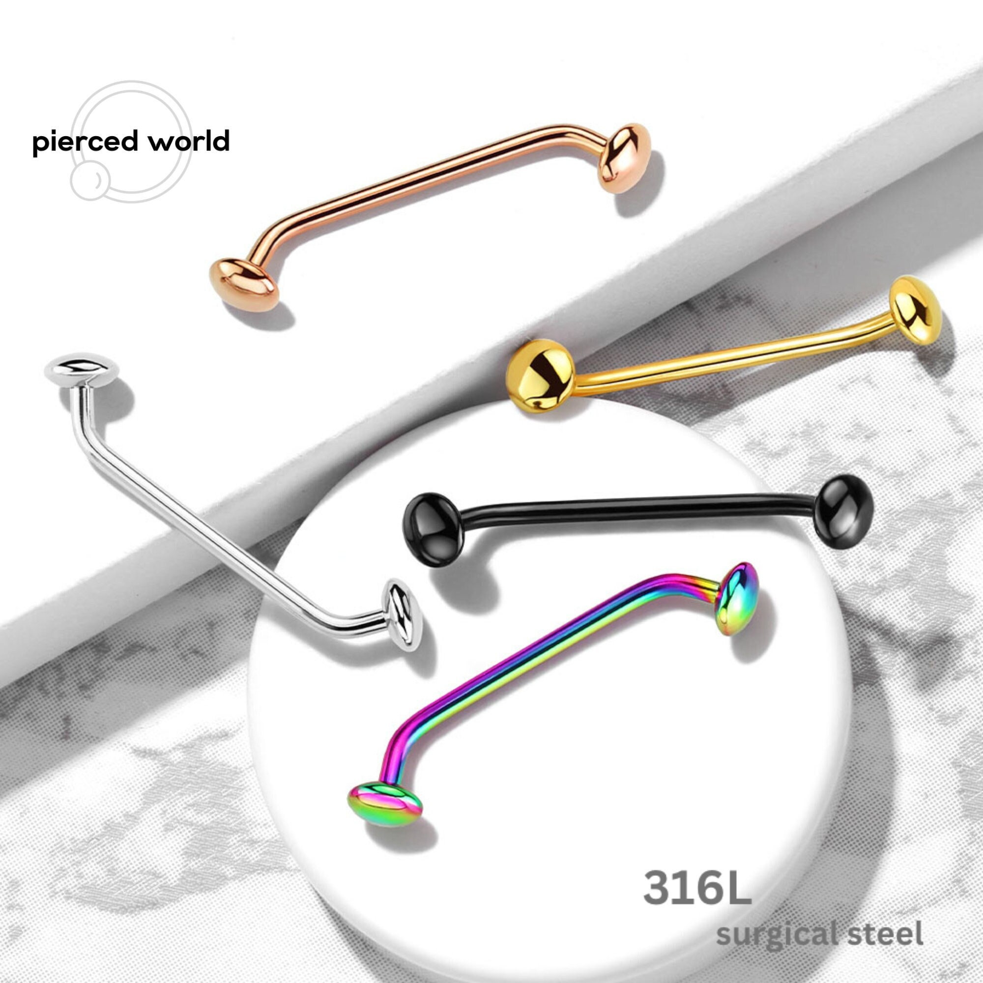 Flat surface shop bar piercing