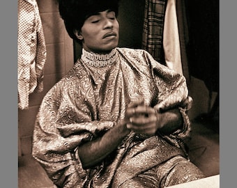 Little Richard Backstage Concert Performance Candid Photo Print. Limited Edition Signed Photo Print