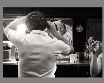 Jerry Lee Lewis Backstage Concert Performance Candid Black and White Photo Print. Limited Edition Signed Photo Print