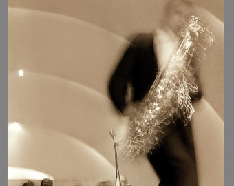 Paul Gonsalves Live In Concert Performance Saxophone Candid Photo Print. Limited Edition Signed Photo Print