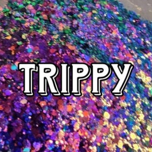 Chunky Glitter Mix Purple Color Shift Glitter for Crafting Polyester Glitter  for DIY Projects Mermaid Chunky Glitter Resin Supplies- TRIPPY