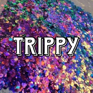 Chunky Glitter Mix, Purple Color Shift Glitter, Polyester Glitter, Crafting Glitter, DIY Glitter, Crafting Supplies, Mermaid Chunky- TRIPPY