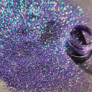 Iridescent Purple Polyester Glitter: Fine 0.3MM, Color Shift, Resin Art