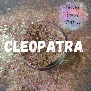 Chunky Glitter Mix, Gold Chunky Glitter, Polyester Glitter, Nail Art Supplies, Sparkly Glitter, Crafting Supplies, DIY Glitter - CLEOPATRA