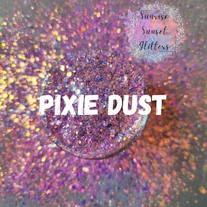 Iridescent Pink Polyester Chunky Glitter Mix for Crafting Holographic Nail Art Supplies and DIY Project Glitter for Resin- PIXIE DUST