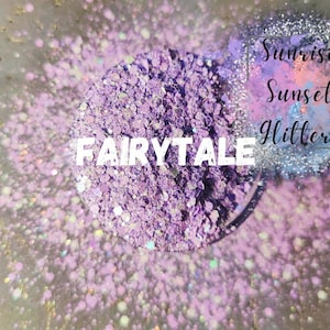 Purple Polyester Chunky Glitter Mix for Resin Matte Purple and White Loose Glitter for Nail Art and Jewelry DIY Crafting Glitter - FAIRYTALE
