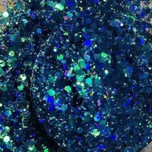 solvent resistant blue color shift glitter
