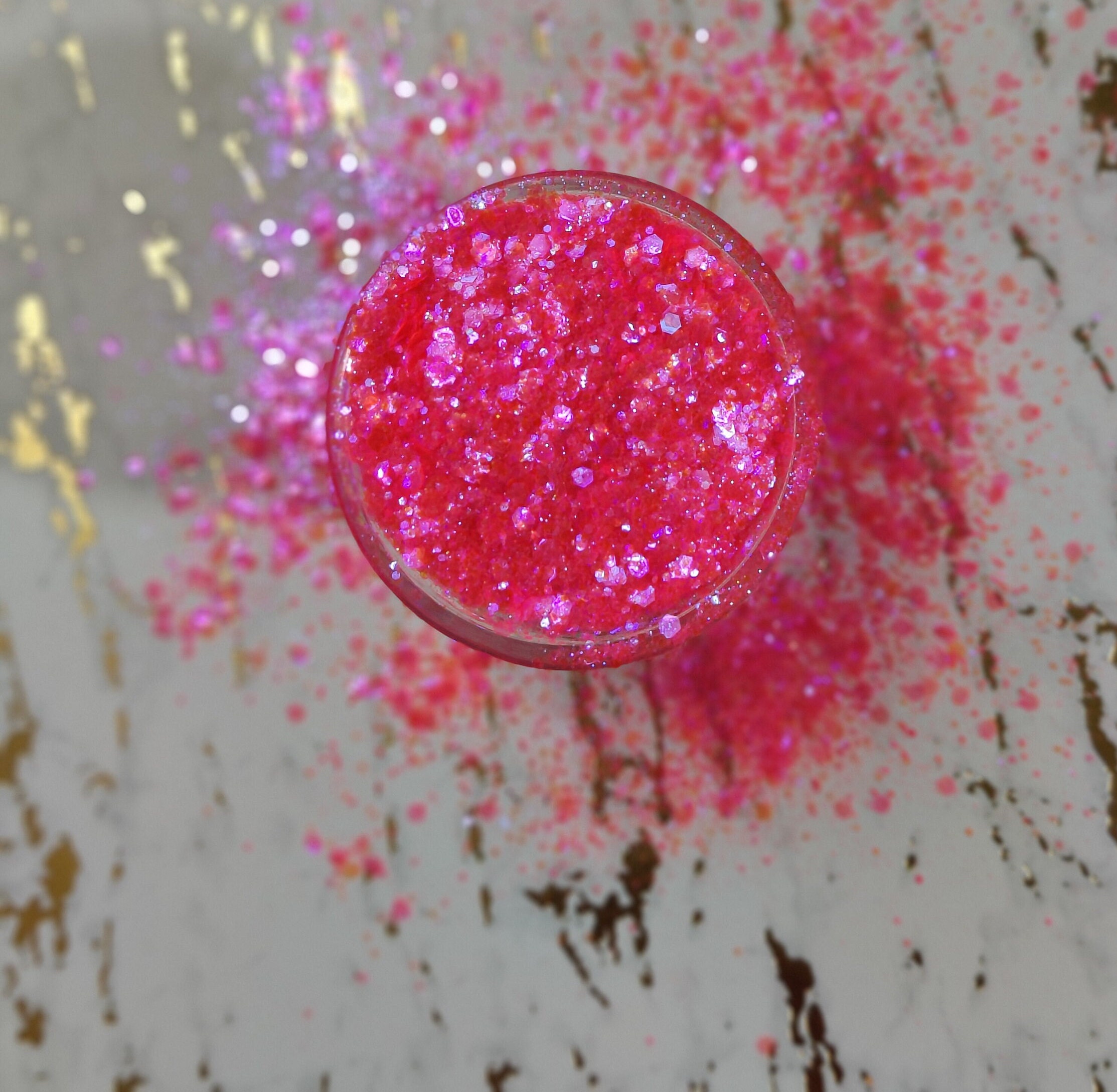 Pink Glitter Mix Hot Pink Glitter Neon Pink Glitter Chunky Etsy