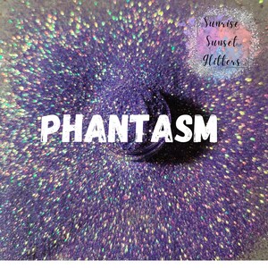 Iridescent Fine Purple Polyester Glitter for Nail Art Color Shift Glitter Additive for Resin Glitter Supply for Jewelry - PHANTASM