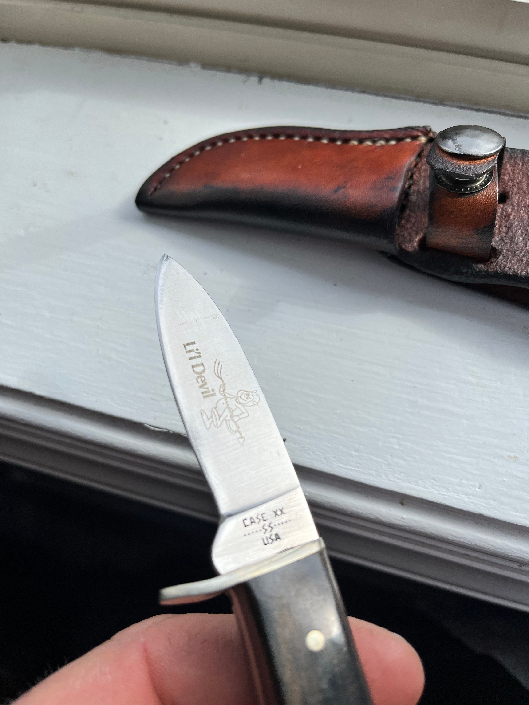 Vintage Case XX Lil Devil Full Tang Knife With Custom Leather Etsy