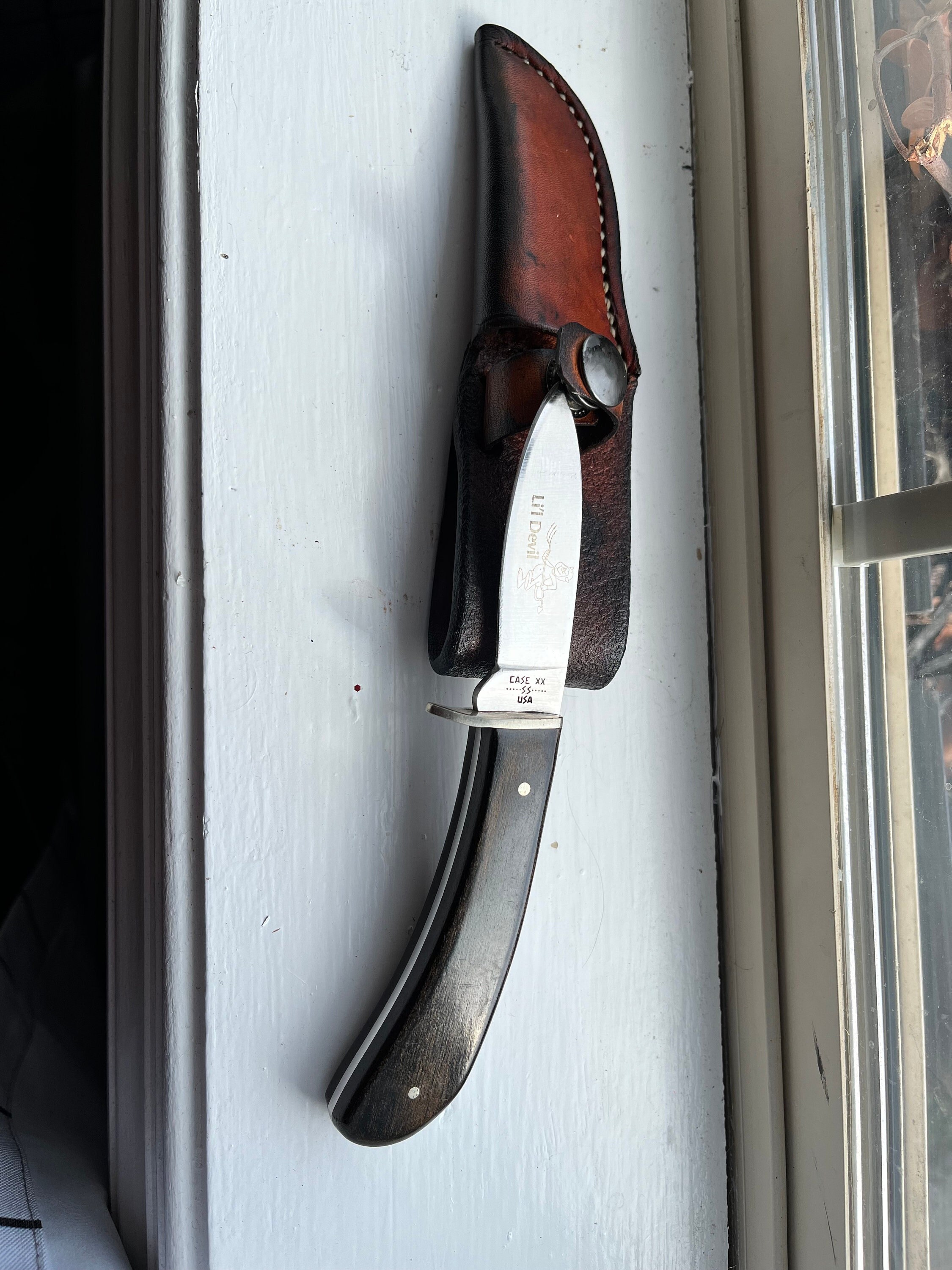 Vintage Case XX Lil Devil Full Tang Knife With Custom Leather - Etsy