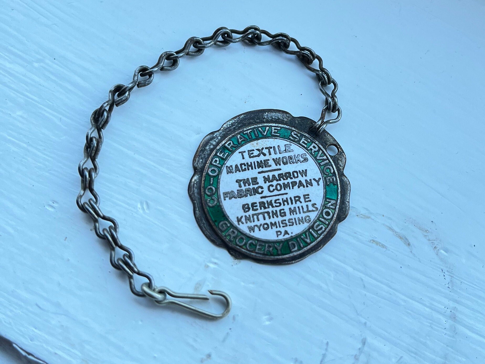 Vintage Fob Textile Machine Works , Narrow Fabric Company , Berkshire