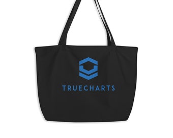 TrueCharts - Large organic tote bag with Embroidery