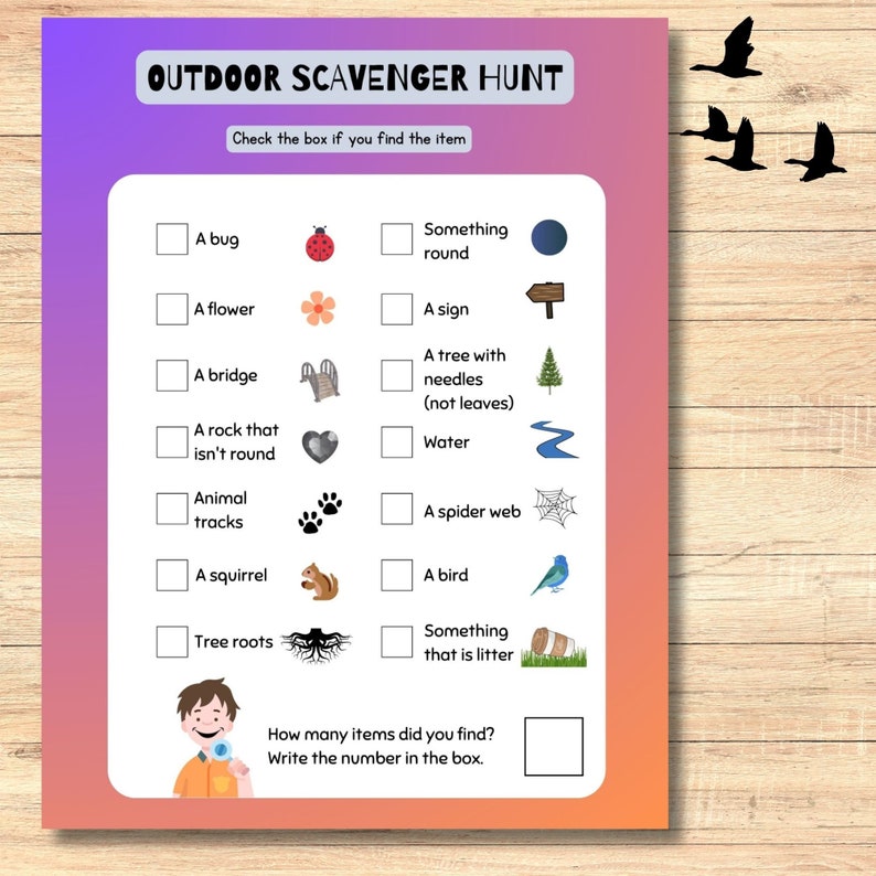 Outdoor Scavenger Hunt Printable - Il 794xN.4942526576 J9dv 