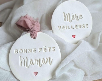 Clay decoration - Hanging medallion - Mother&#39;s Day gift