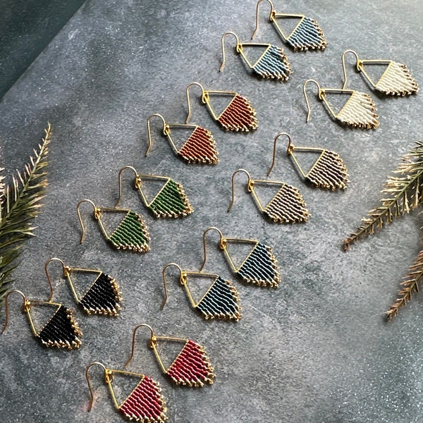 Delica Bead Earrings - Etsy