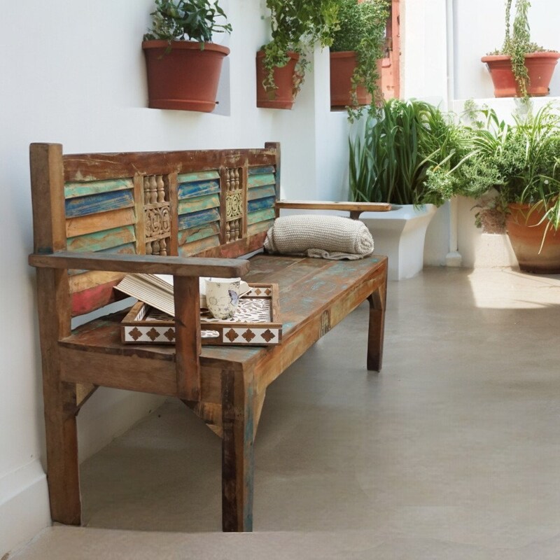 Reclaimed Wood Bench - Etsy