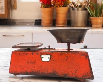 Antique English SALTER HOUSEHOLD SCALE No. 49 / Victorian Kitchen