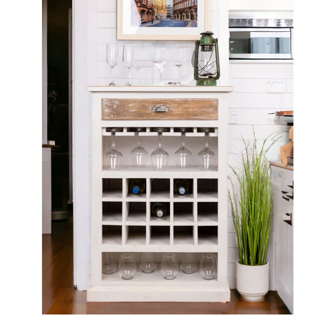 Coastal Home Bar Cabinet Perfect for Smaller Spaces 29x16x43.5 ...