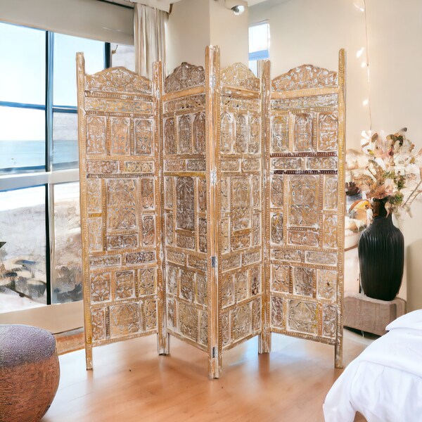 Wood Room Divider Etsy