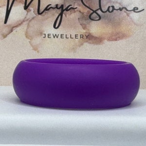 Purple Rounded Silicone Ring A48-A62