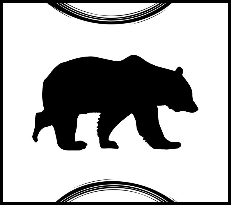 Bear Silhouette, Bear Svg, Polar Bear Svg, Dancing Bear Svg, Family