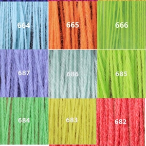 Appletons  yarn,  Appletons wool, Tapestry wool, Crewel wool, Cool Neon, Neeedlepoint, Embroidery, Appletons, Yarn